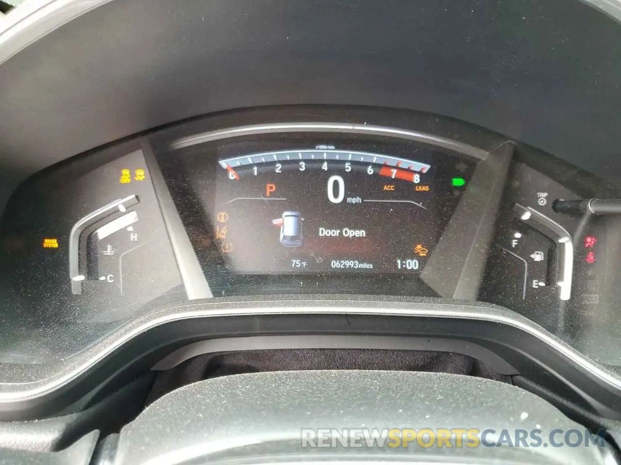 9 Photograph of a damaged car 5J6RW1H90KL001563 HONDA CRV 2019