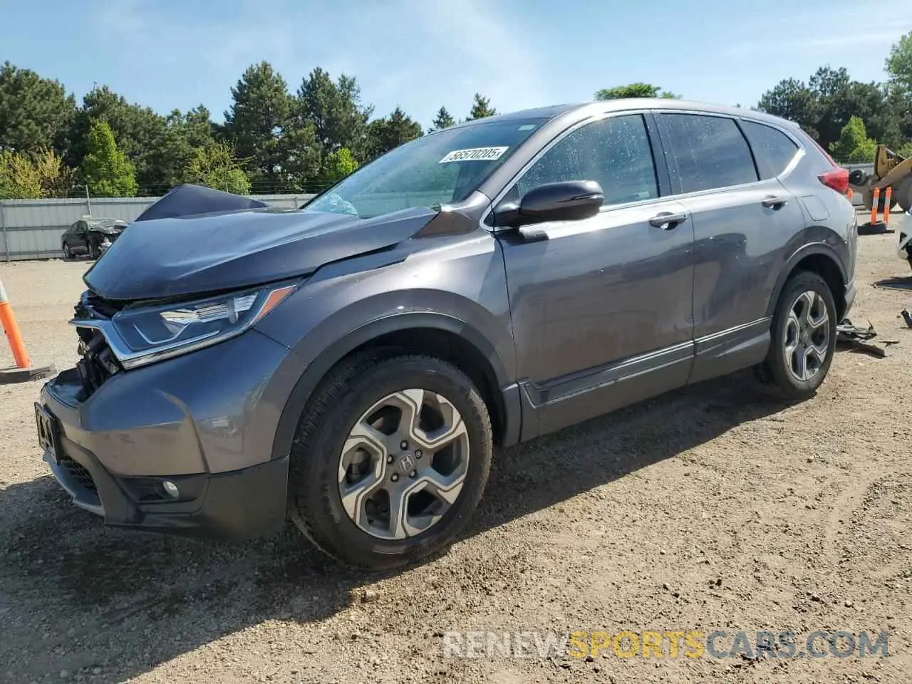 1 Photograph of a damaged car 5J6RW2H54KL013475 HONDA CRV 2019
