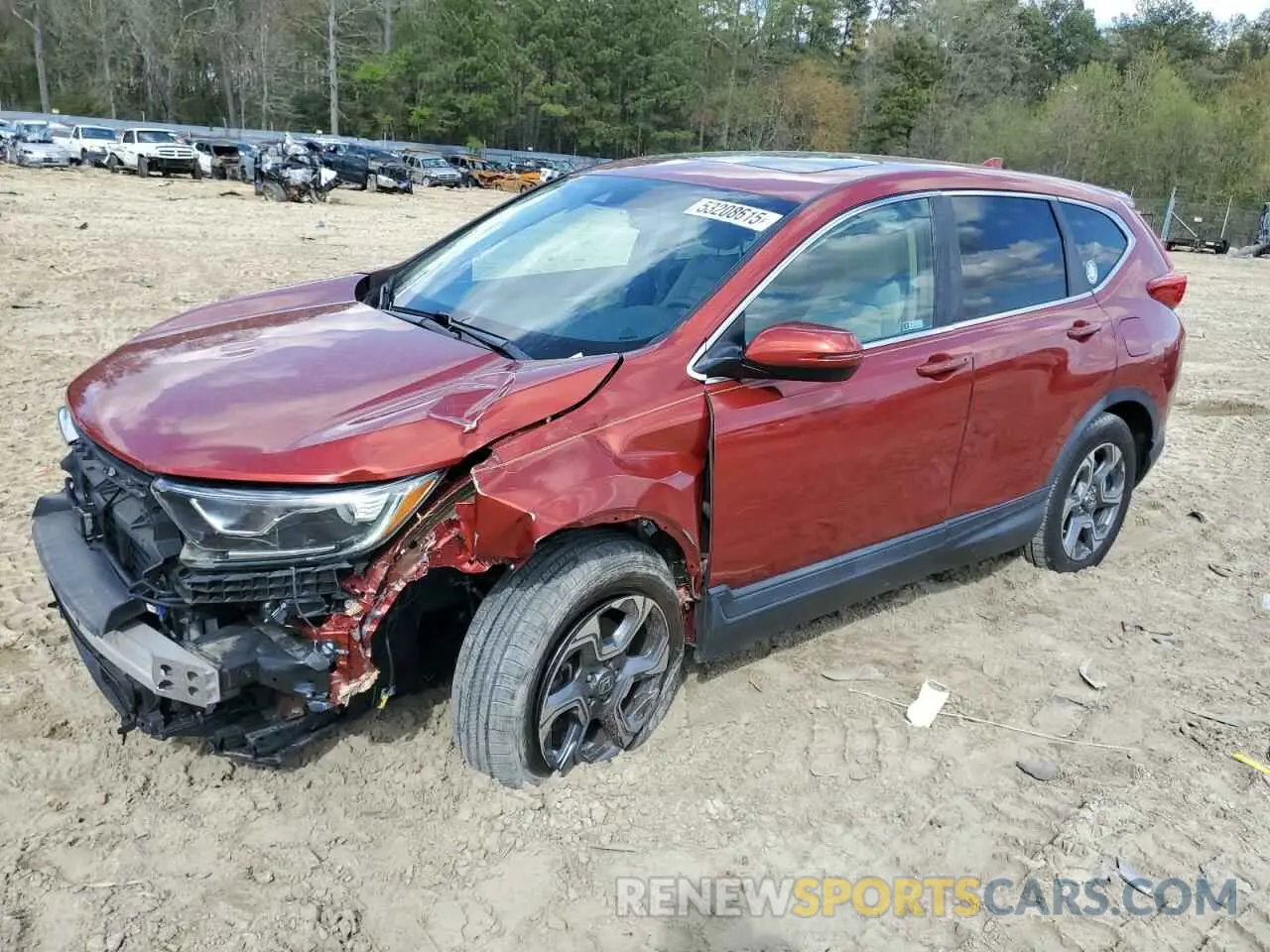 1 Photograph of a damaged car 5J6RW2H54KL017199 HONDA CRV 2019