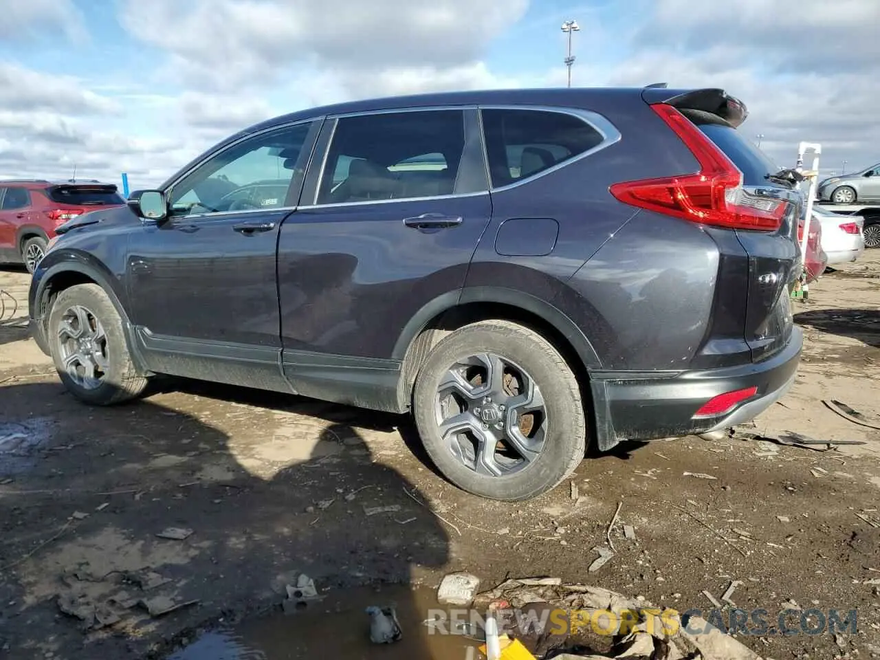 2 Photograph of a damaged car 5J6RW2H55KL013209 HONDA CRV 2019