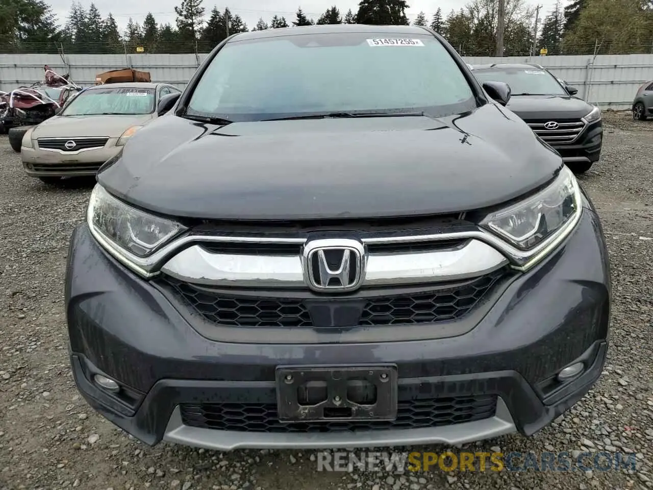 5 Photograph of a damaged car 5J6RW2H57KA003390 HONDA CRV 2019