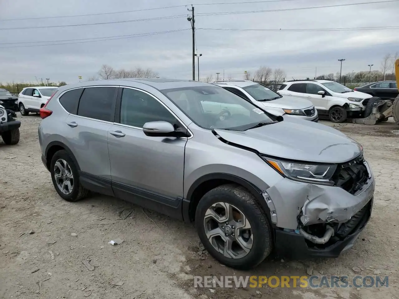 4 Photograph of a damaged car 5J6RW2H58KL021806 HONDA CRV 2019
