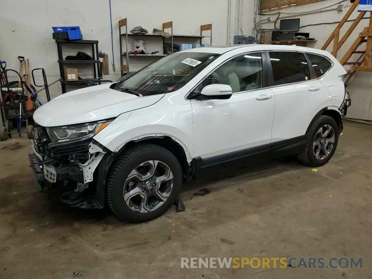 1 Photograph of a damaged car 5J6RW2H59KL023953 HONDA CRV 2019