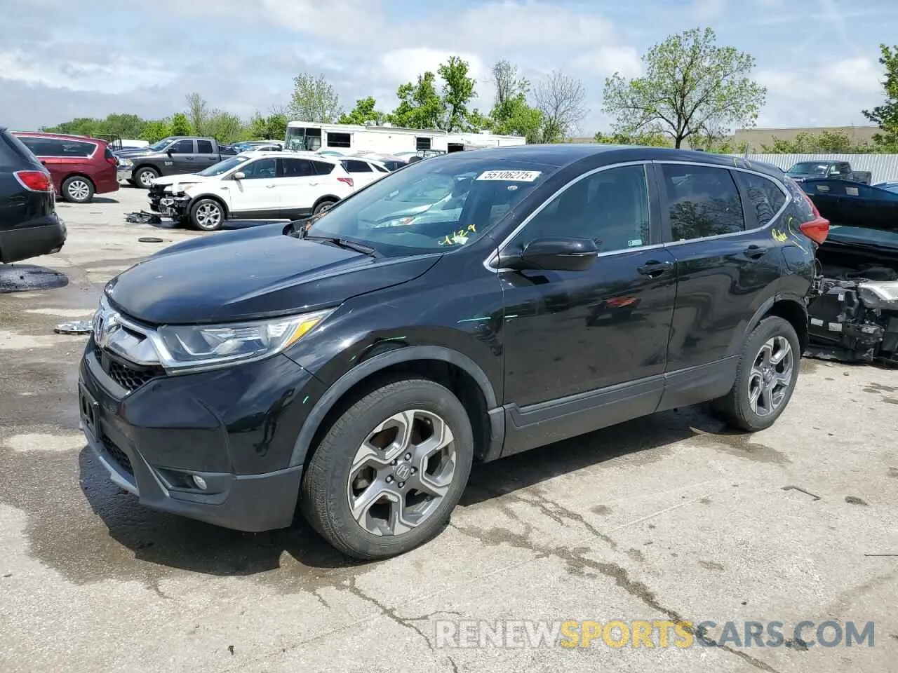 1 Photograph of a damaged car 5J6RW2H80KA001099 HONDA CRV 2019