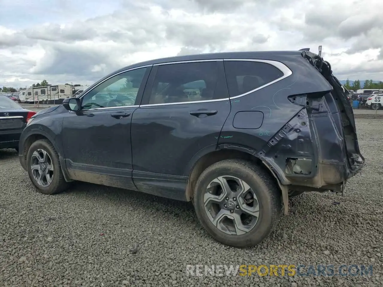 2 Photograph of a damaged car 5J6RW2H80KA010837 HONDA CRV 2019