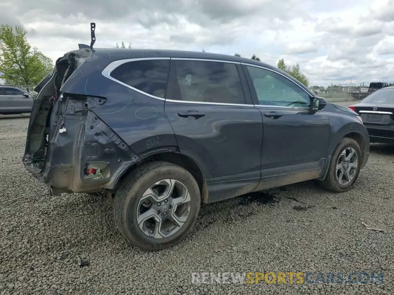 3 Photograph of a damaged car 5J6RW2H80KA010837 HONDA CRV 2019