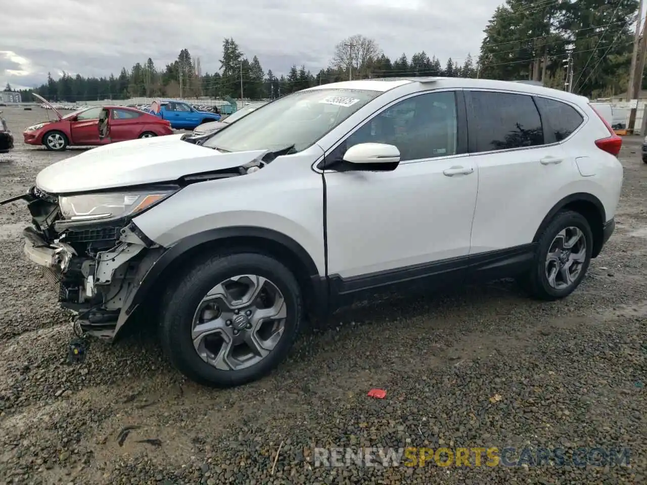 1 Photograph of a damaged car 5J6RW2H81KA020518 HONDA CRV 2019