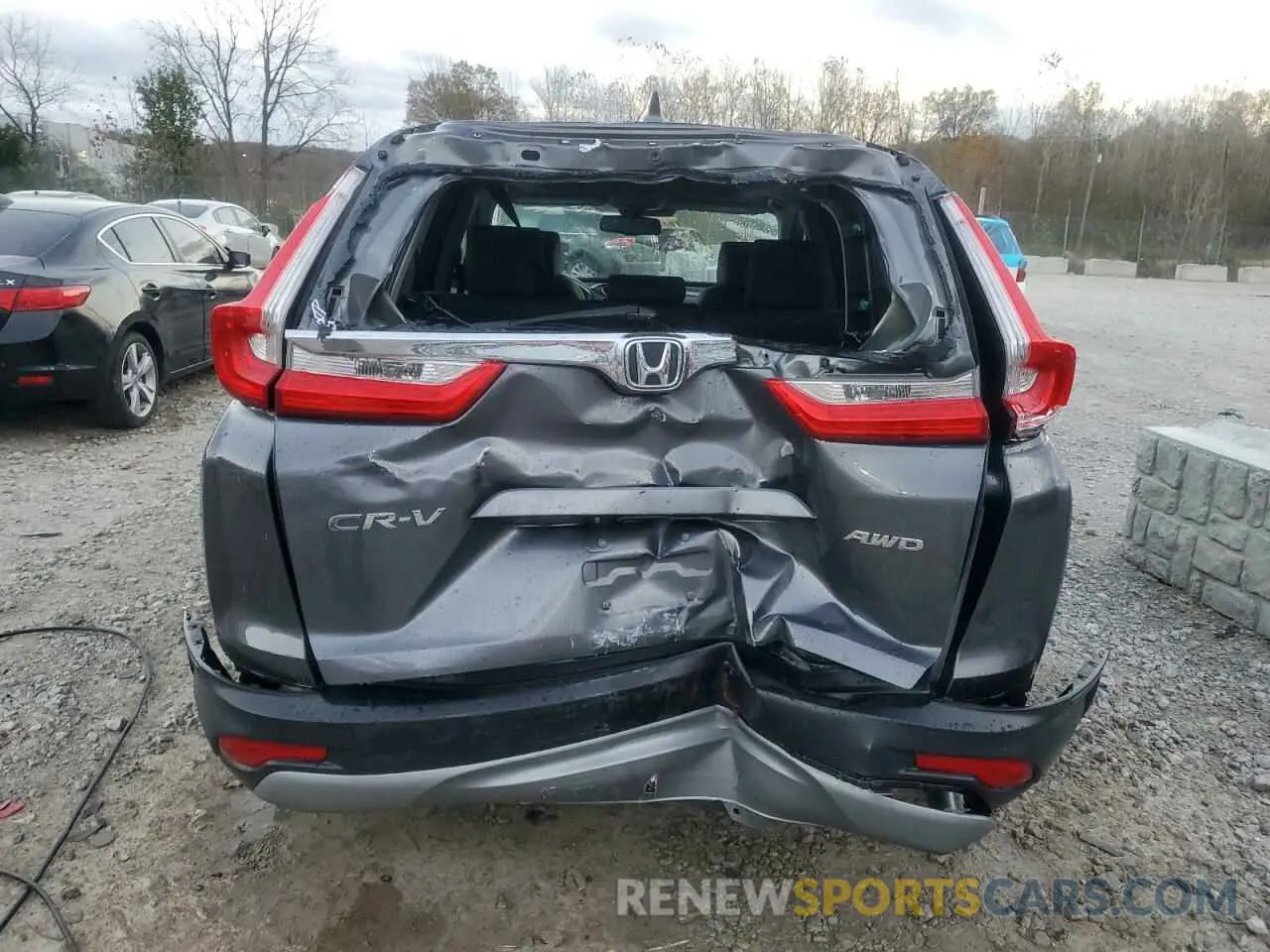 6 Photograph of a damaged car 5J6RW2H84KA017449 HONDA CRV 2019