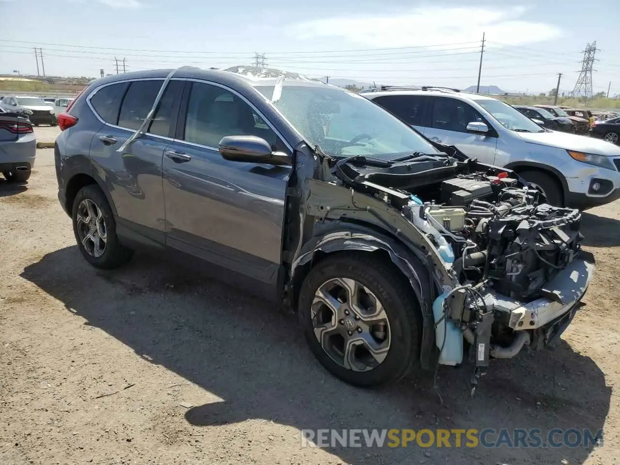 4 Photograph of a damaged car 5J6RW2H85KL001362 HONDA CRV 2019