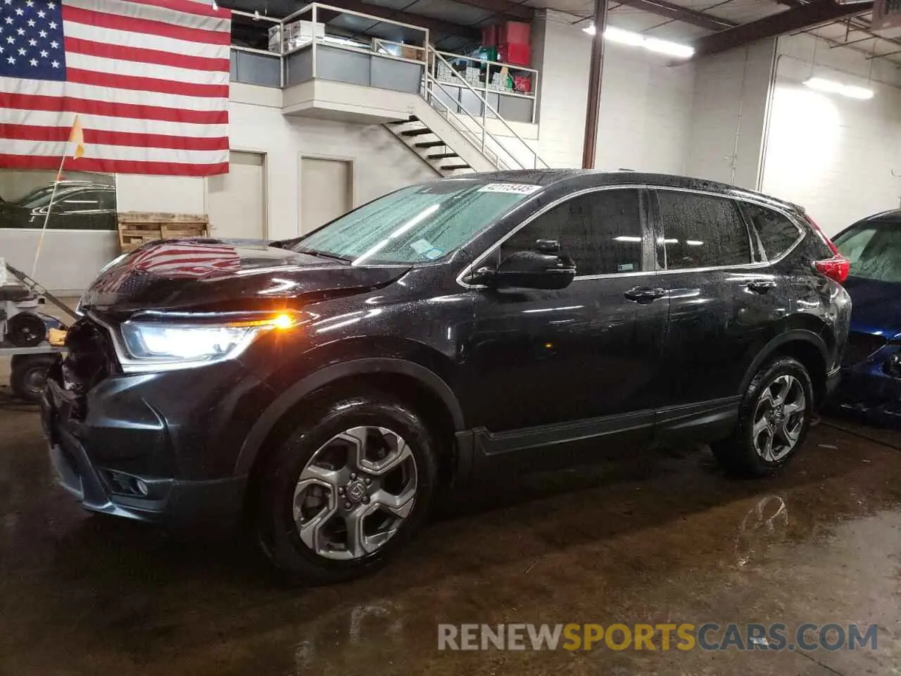 1 Photograph of a damaged car 5J6RW2H87KL014422 HONDA CRV 2019
