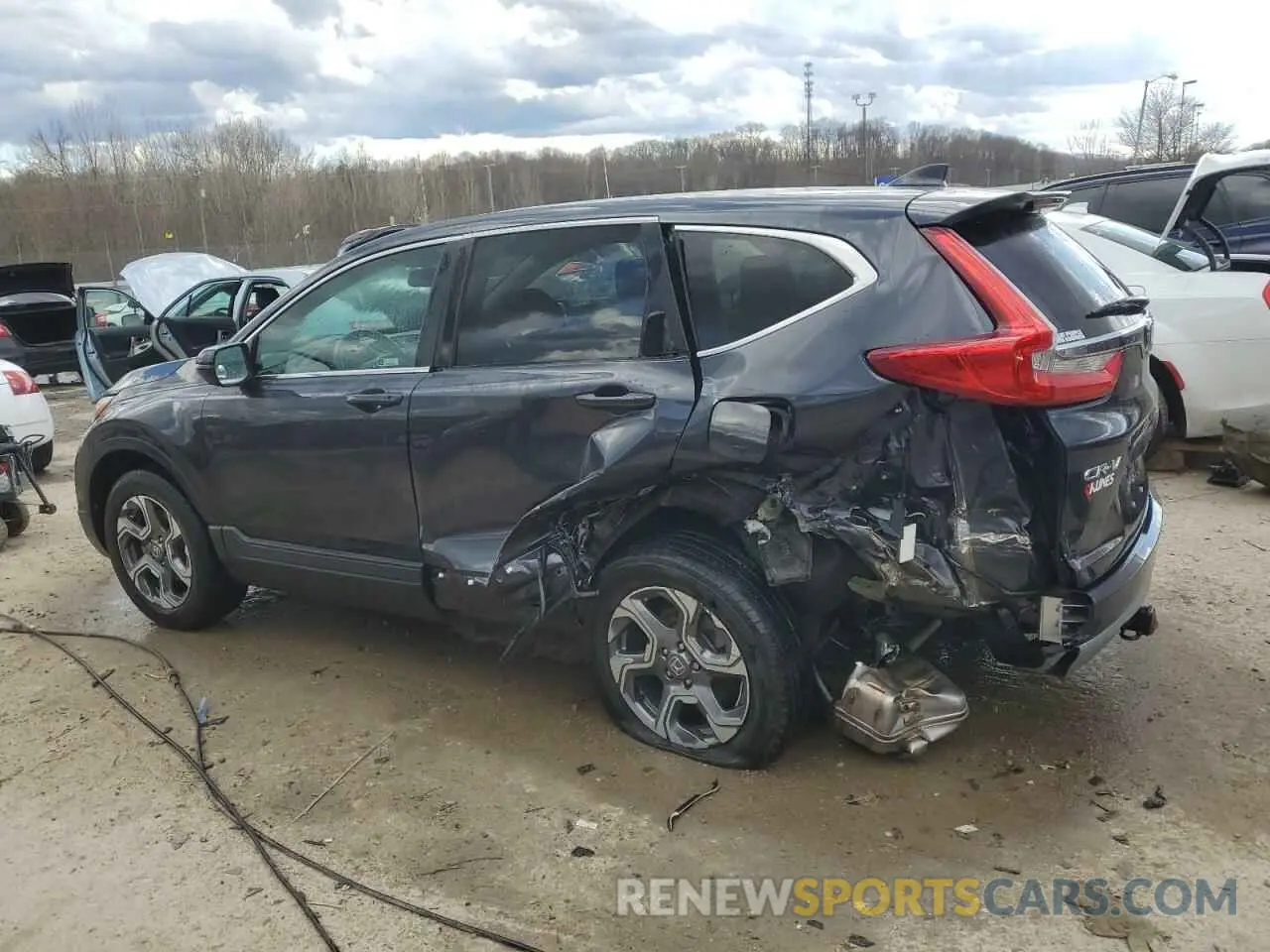 2 Photograph of a damaged car 5J6RW2H88KL021993 HONDA CRV 2019