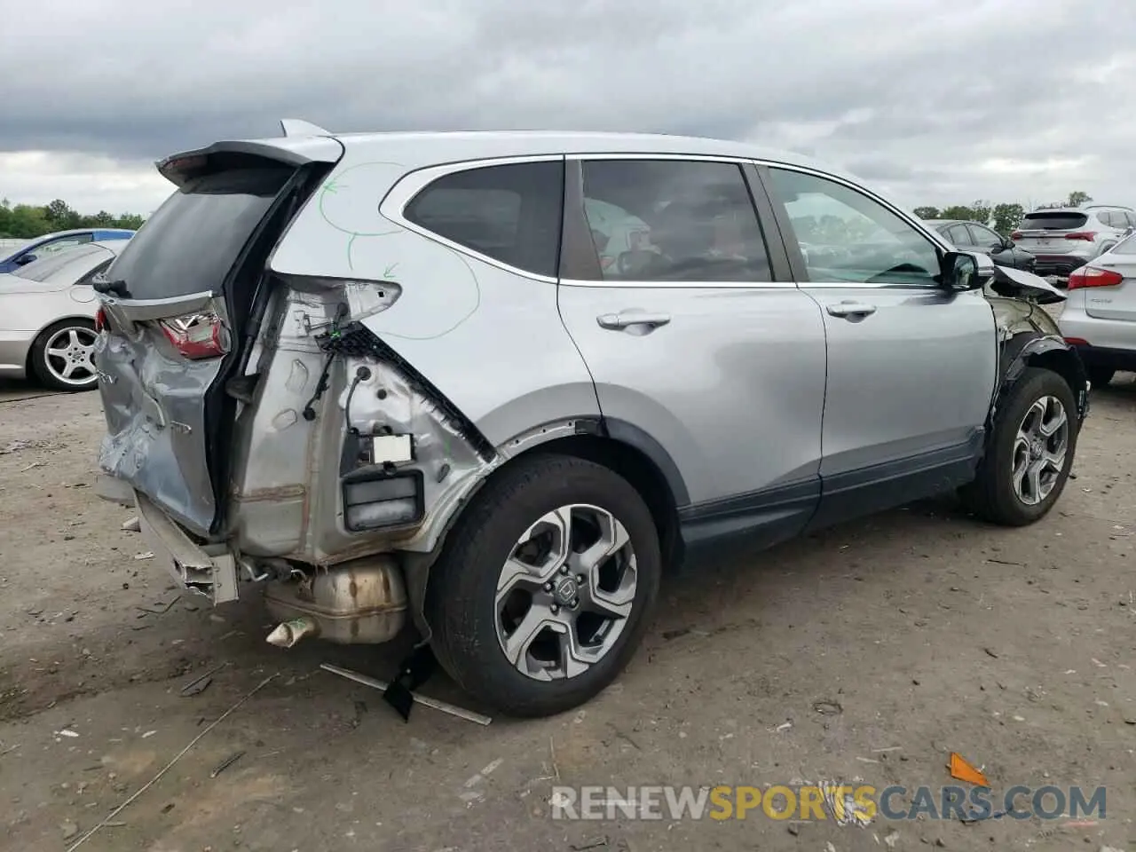 3 Photograph of a damaged car 5J6RW2H89KA005944 HONDA CRV 2019