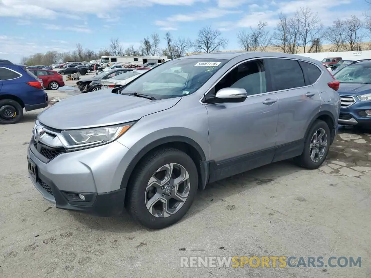 1 Photograph of a damaged car 5J6RW2H89KL034686 HONDA CRV 2019