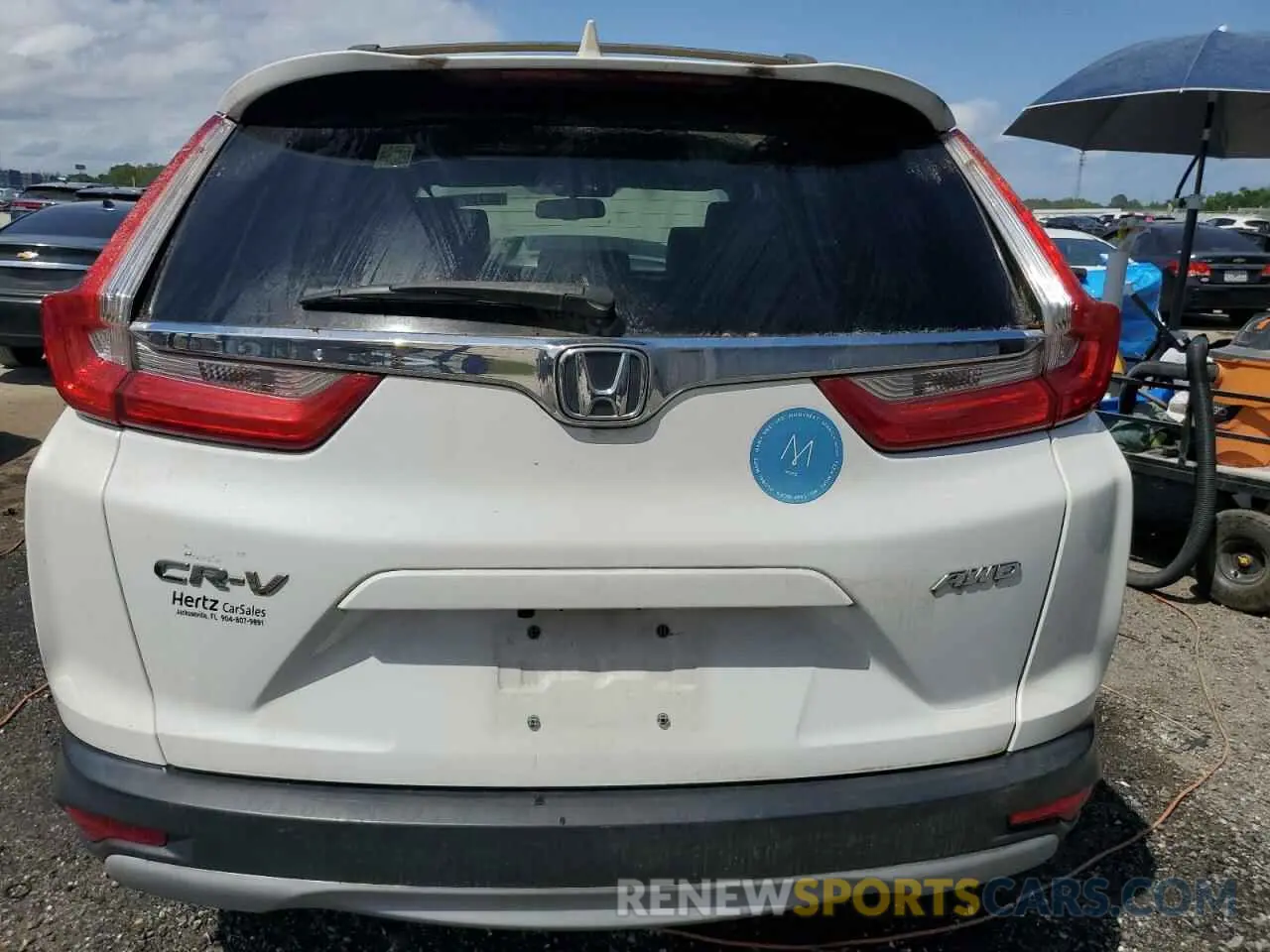 6 Photograph of a damaged car 5J6RW2H8XKA006293 HONDA CRV 2019