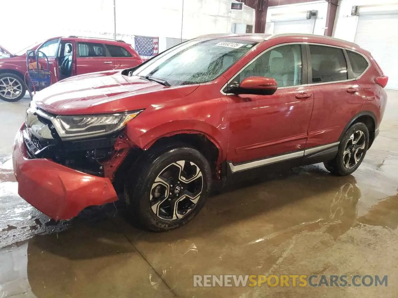1 Photograph of a damaged car 5J6RW2H90KL012942 HONDA CRV 2019
