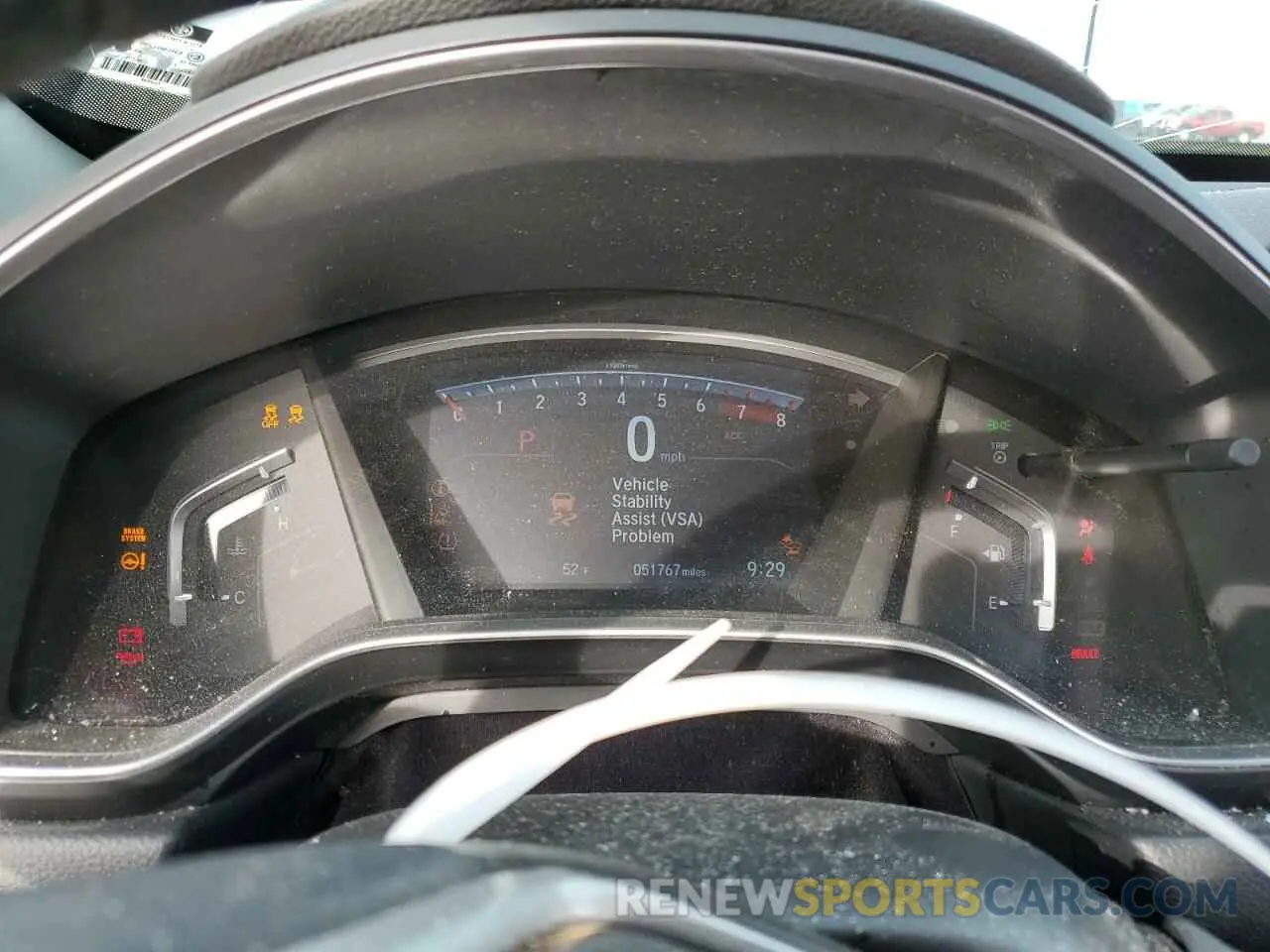 9 Photograph of a damaged car 5J6RW2H92KL001649 HONDA CRV 2019