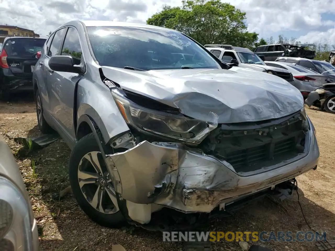 4 Photograph of a damaged car 5J6RW5H33KL003987 HONDA CRV 2019