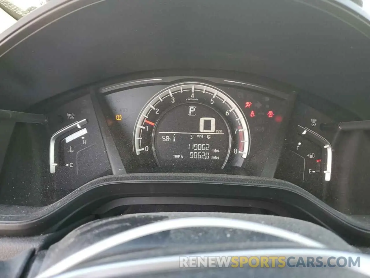 9 Photograph of a damaged car 5J6RW6H35KL004807 HONDA CRV 2019
