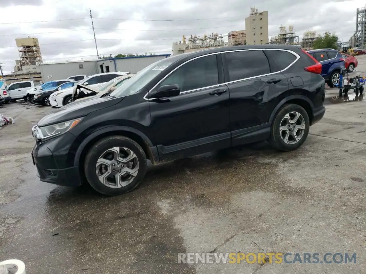 1 Photograph of a damaged car 7FARW1H86KE022213 HONDA CRV 2019