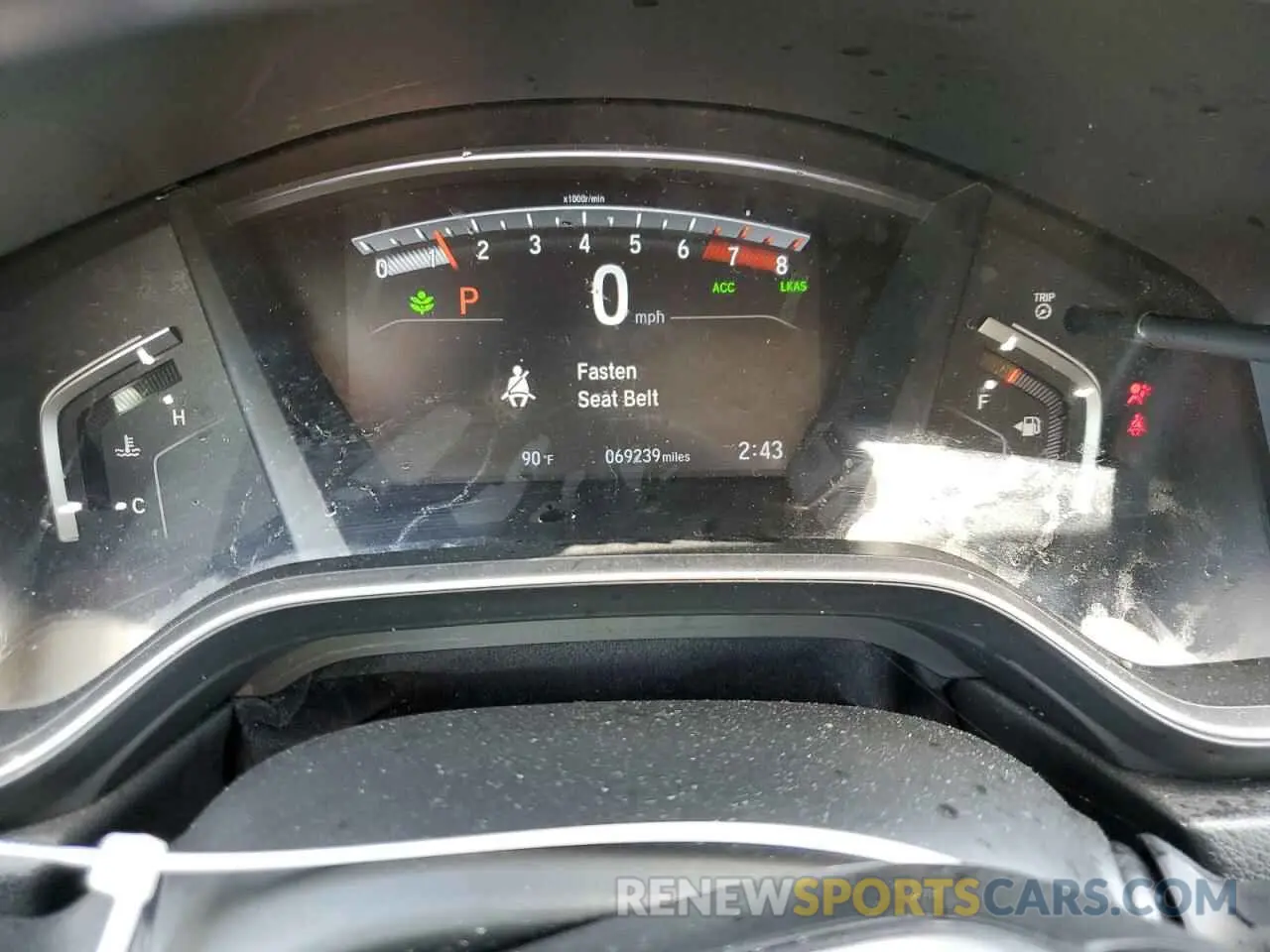 9 Photograph of a damaged car 7FARW1H8XKE024191 HONDA CRV 2019