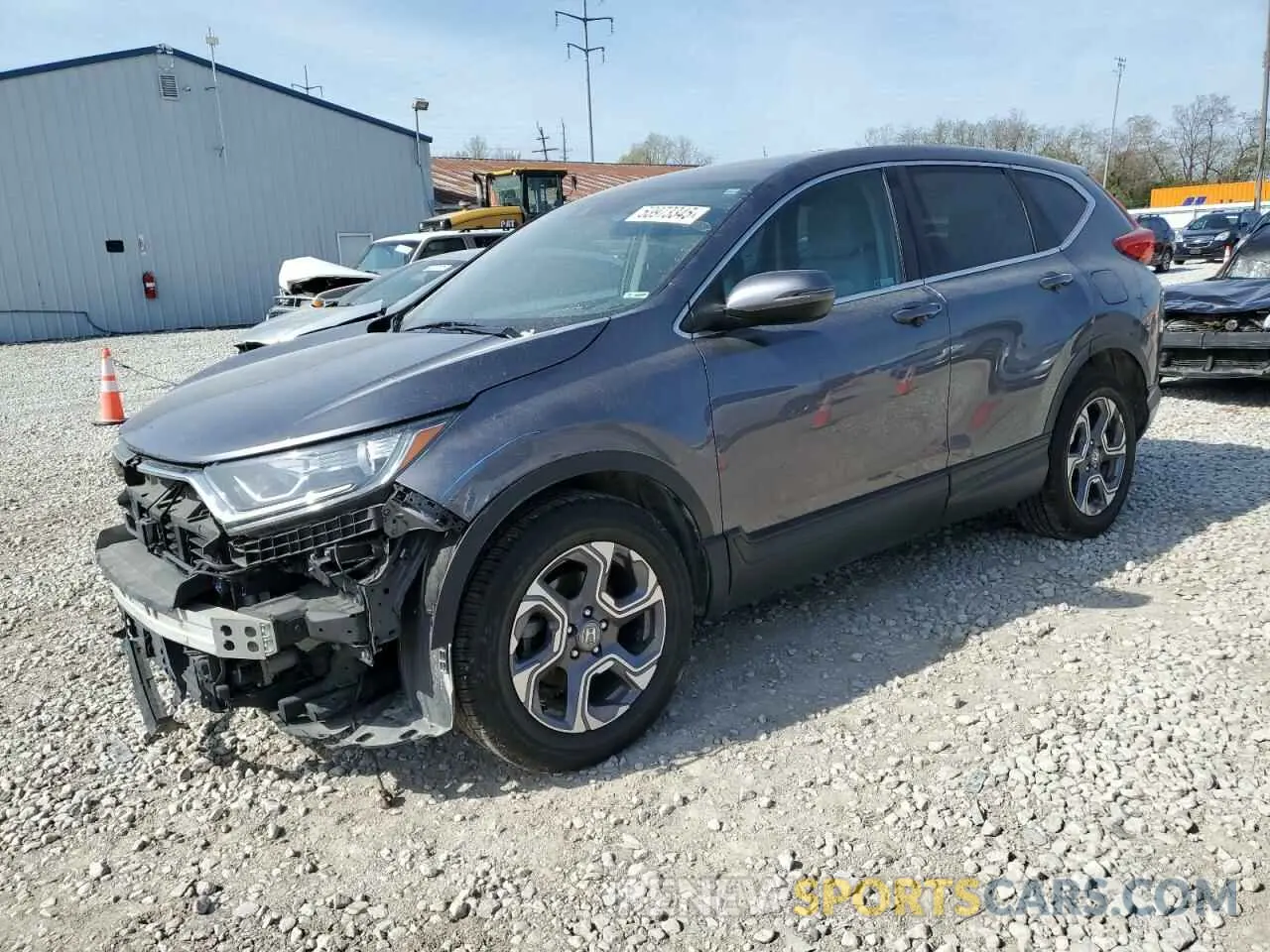 1 Photograph of a damaged car 7FARW2H51KE014161 HONDA CRV 2019