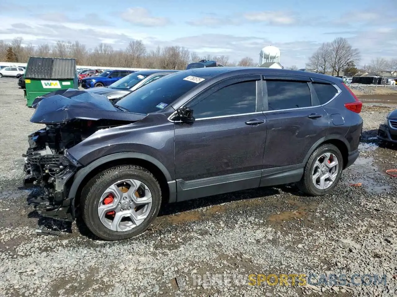 1 Photograph of a damaged car 7FARW2H52KE046410 HONDA CRV 2019