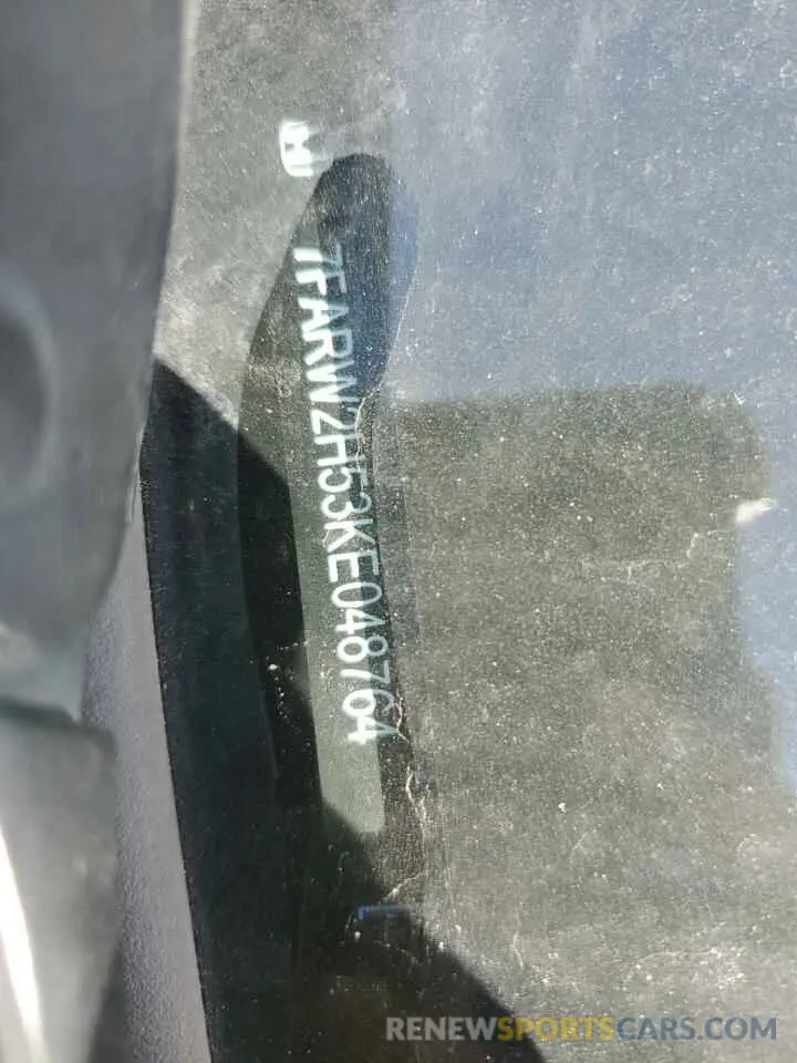 13 Photograph of a damaged car 7FARW2H53KE048764 HONDA CRV 2019