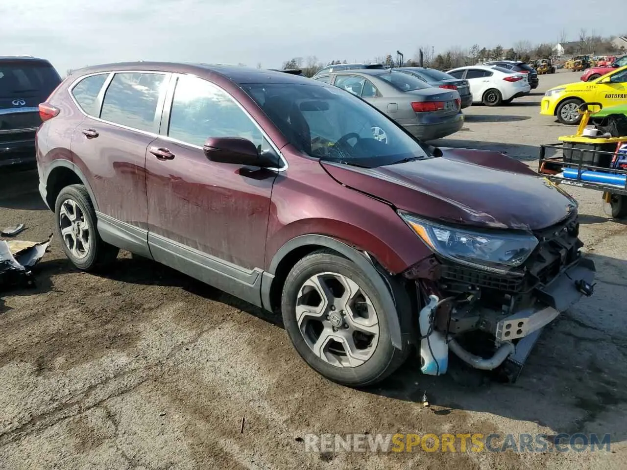 4 Photograph of a damaged car 7FARW2H54KE025493 HONDA CRV 2019