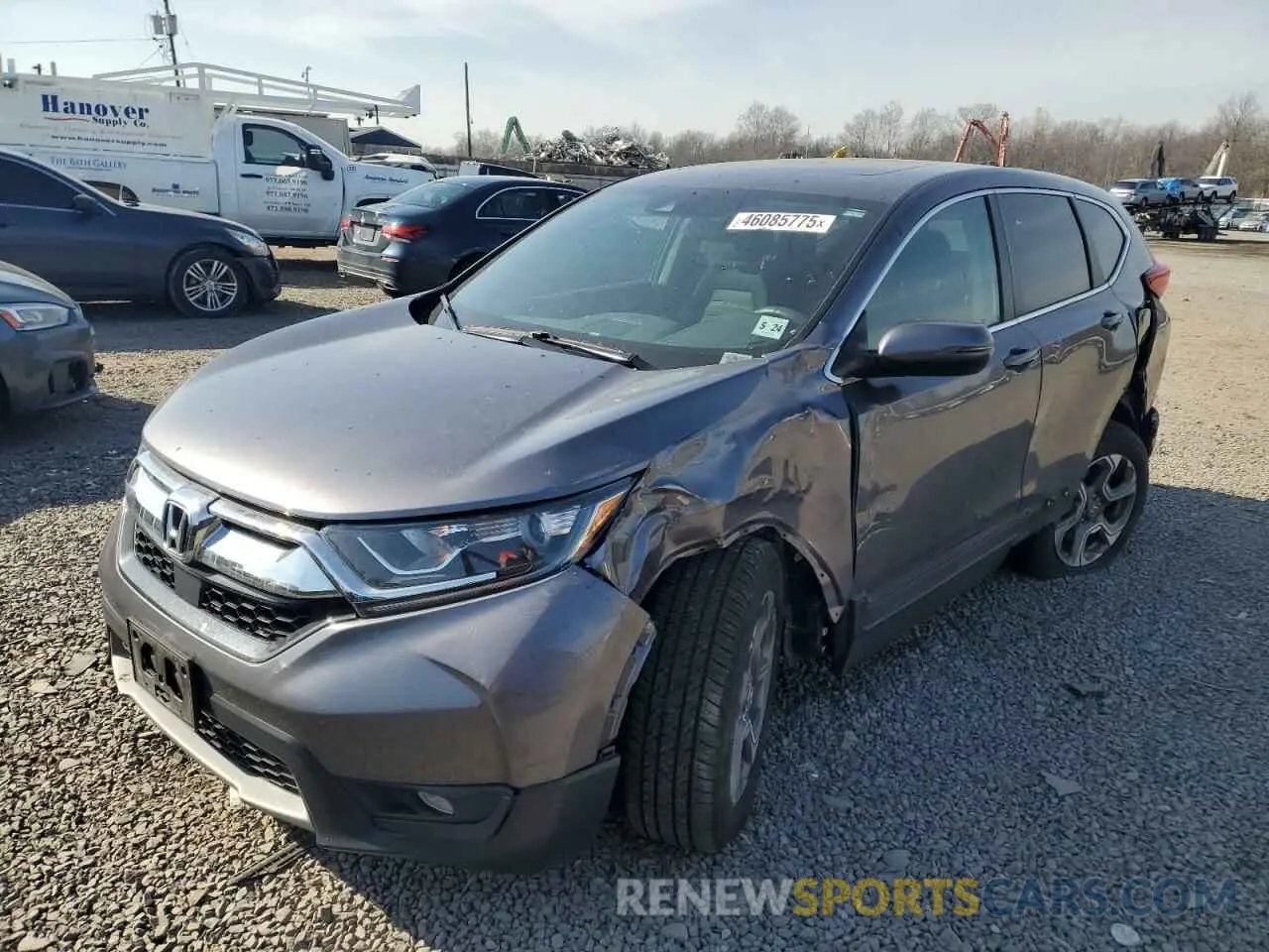 1 Photograph of a damaged car 7FARW2H56KE021266 HONDA CRV 2019