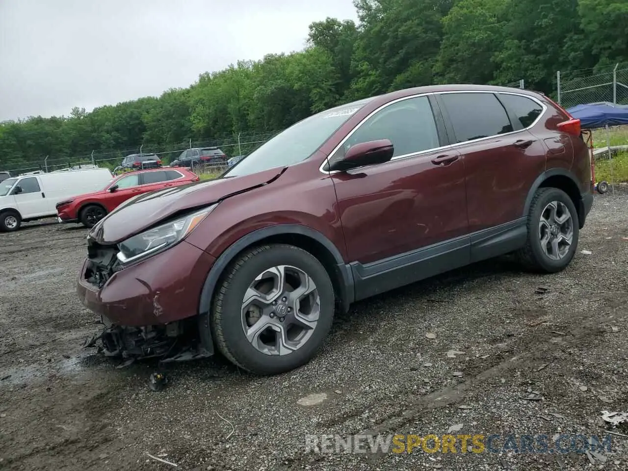 1 Photograph of a damaged car 7FARW2H57KE018599 HONDA CRV 2019