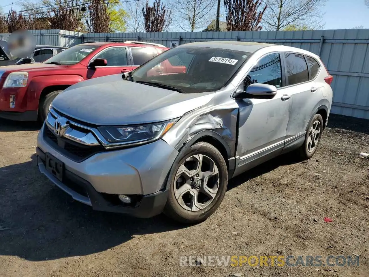 1 Photograph of a damaged car 7FARW2H59KE037008 HONDA CRV 2019