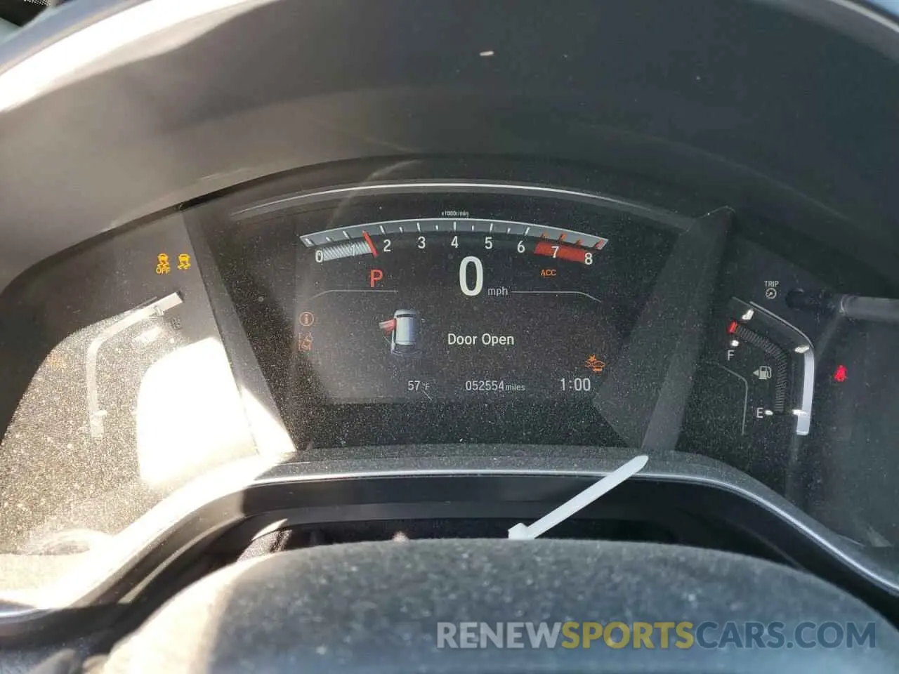 9 Photograph of a damaged car 7FARW2H59KE037008 HONDA CRV 2019