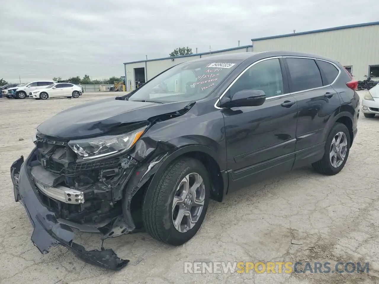 1 Photograph of a damaged car 7FARW2H86KE059915 HONDA CRV 2019