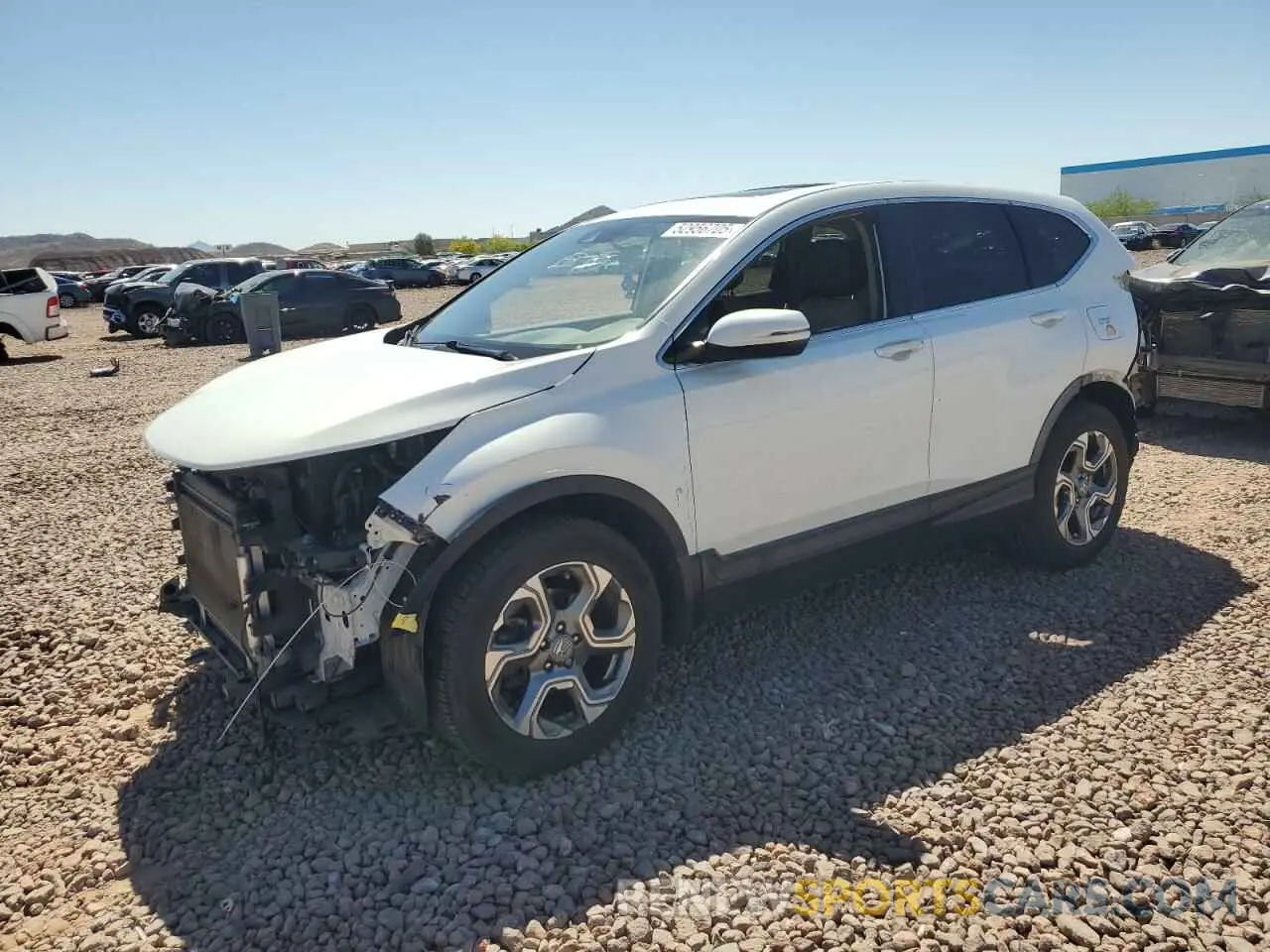 1 Photograph of a damaged car JHLRW2H53KX020337 HONDA CRV 2019