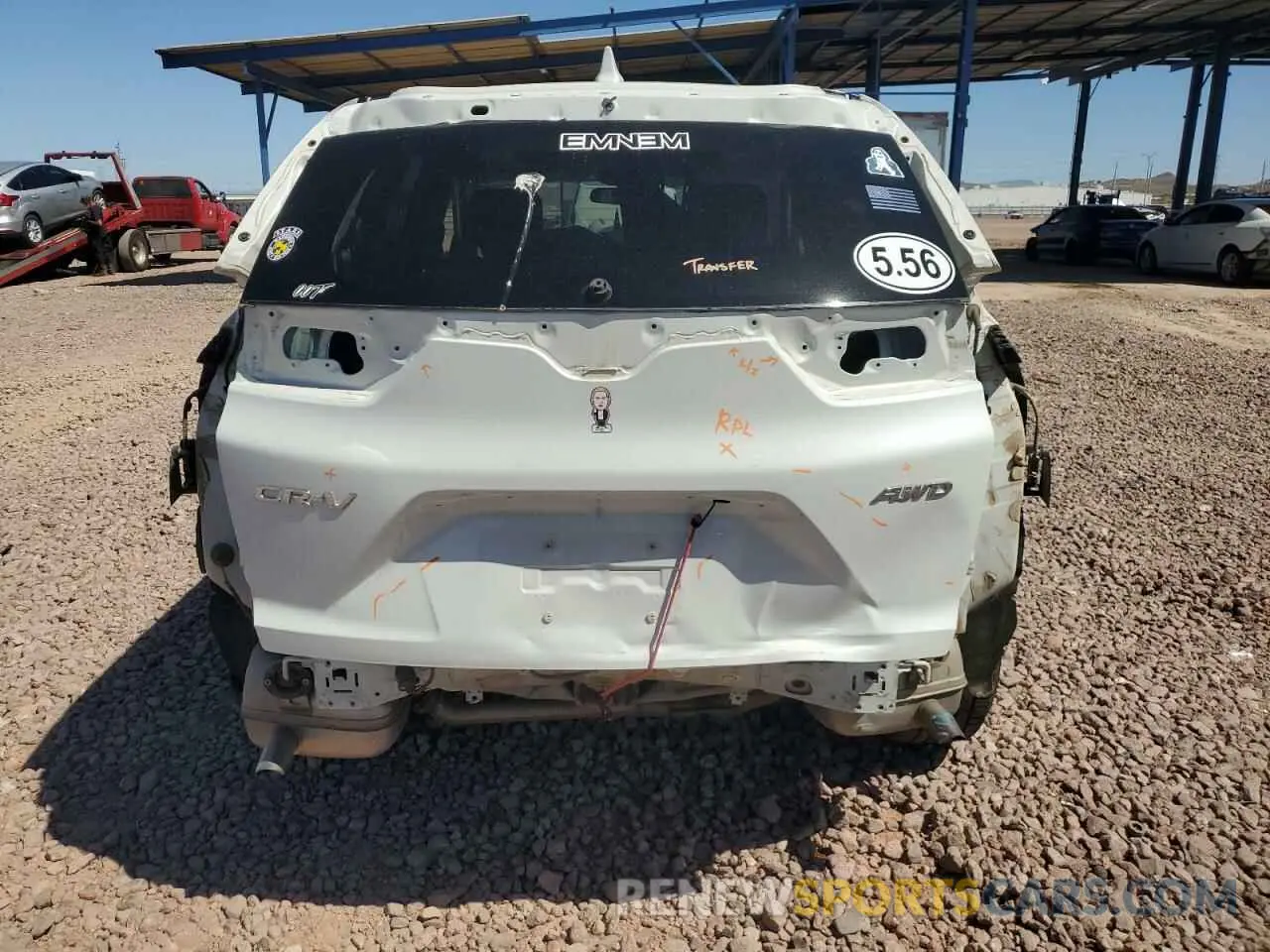 6 Photograph of a damaged car JHLRW2H53KX020337 HONDA CRV 2019