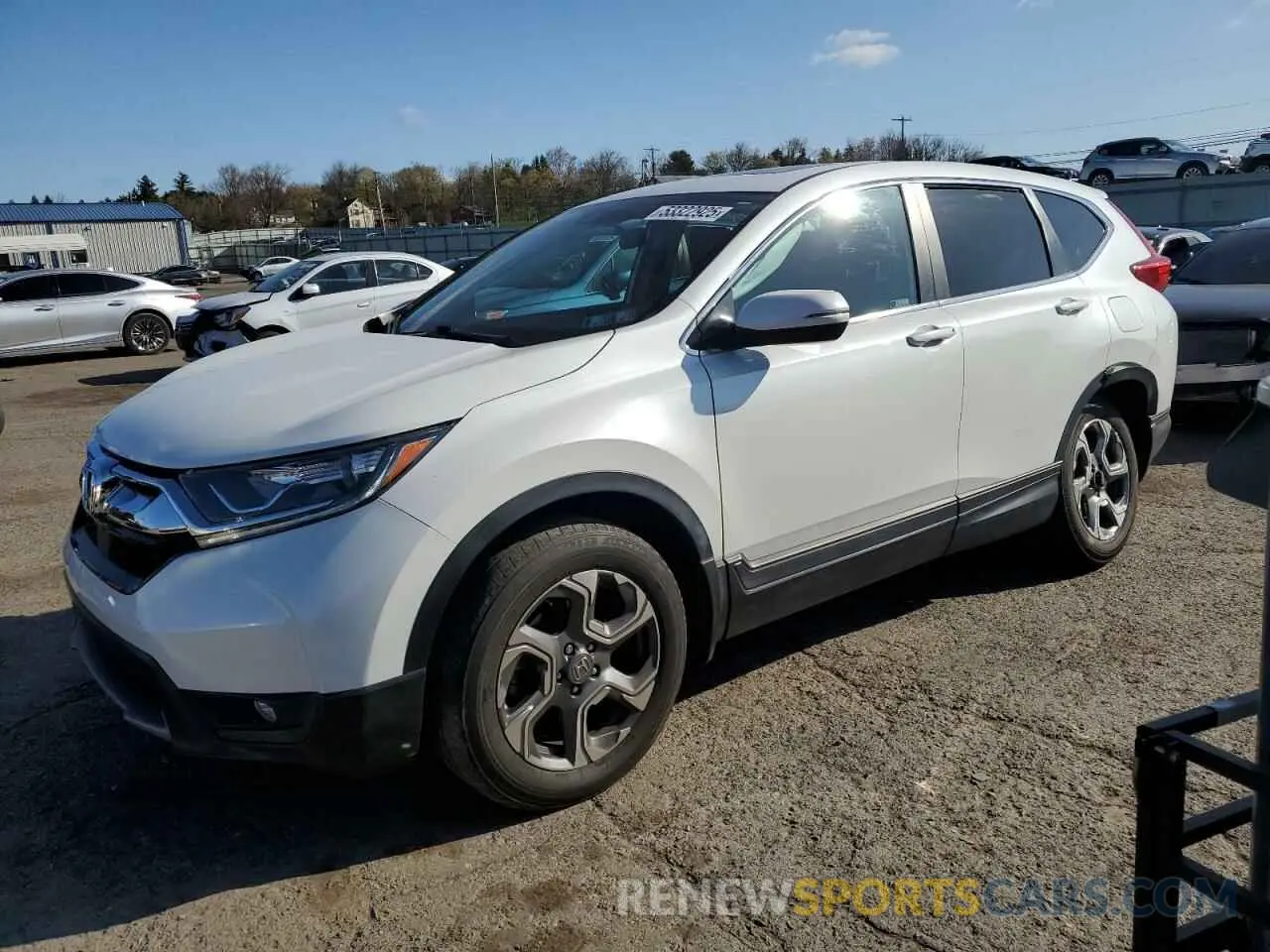 1 Photograph of a damaged car JHLRW2H54KX018712 HONDA CRV 2019