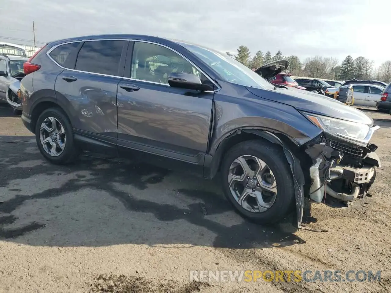 4 Photograph of a damaged car JHLRW2H58KX010838 HONDA CRV 2019