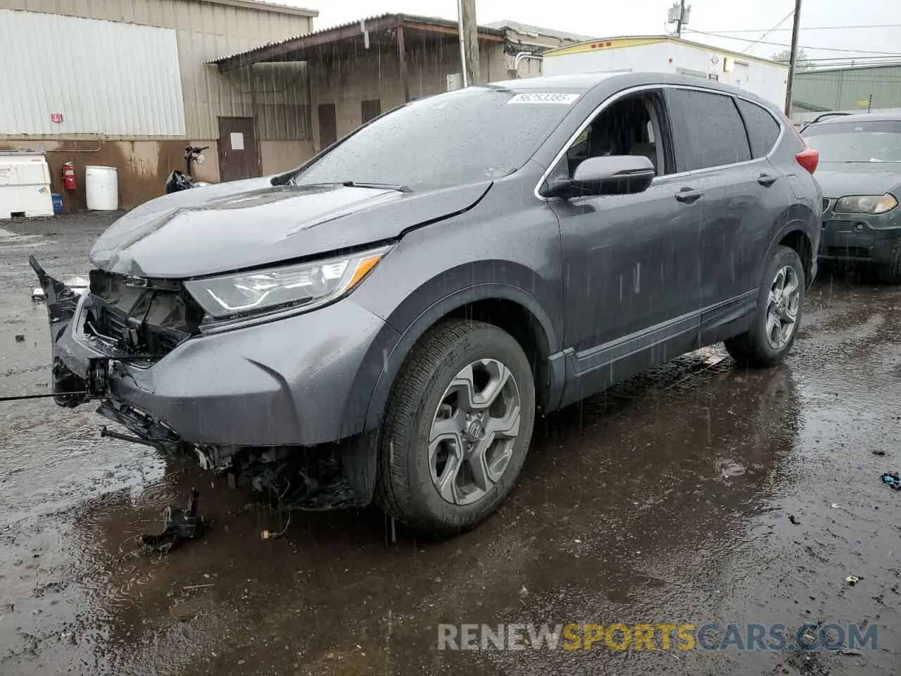 1 Photograph of a damaged car JHLRW2H81KX018189 HONDA CRV 2019