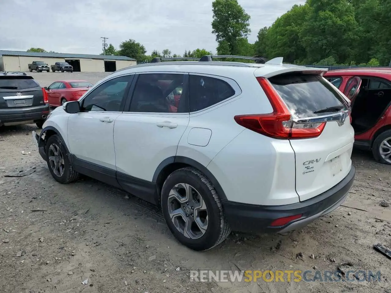 2 Photograph of a damaged car JHLRW2H83KX023345 HONDA CRV 2019