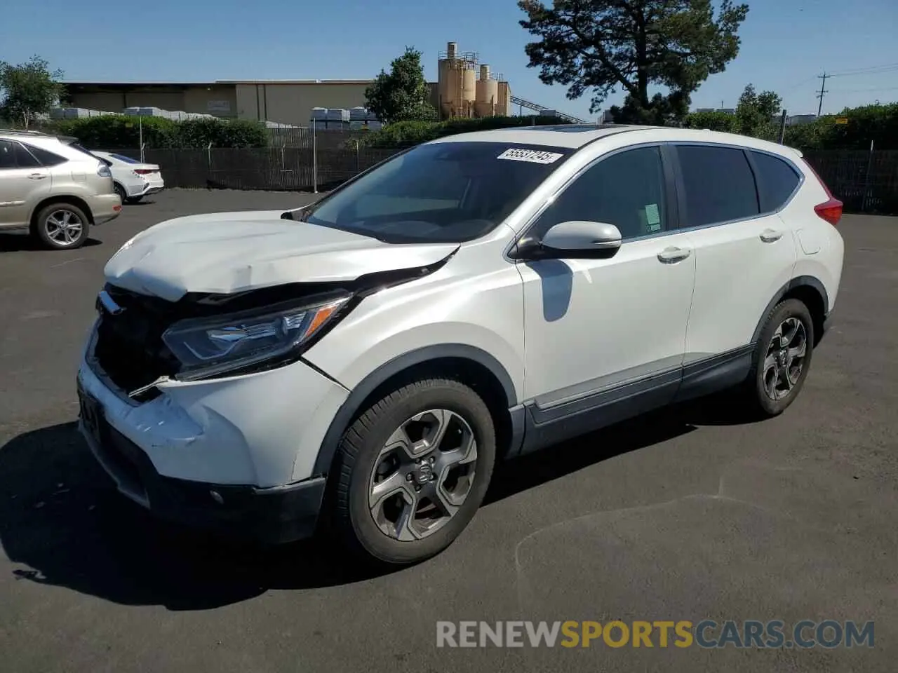1 Photograph of a damaged car JHLRW2H89KX013029 HONDA CRV 2019