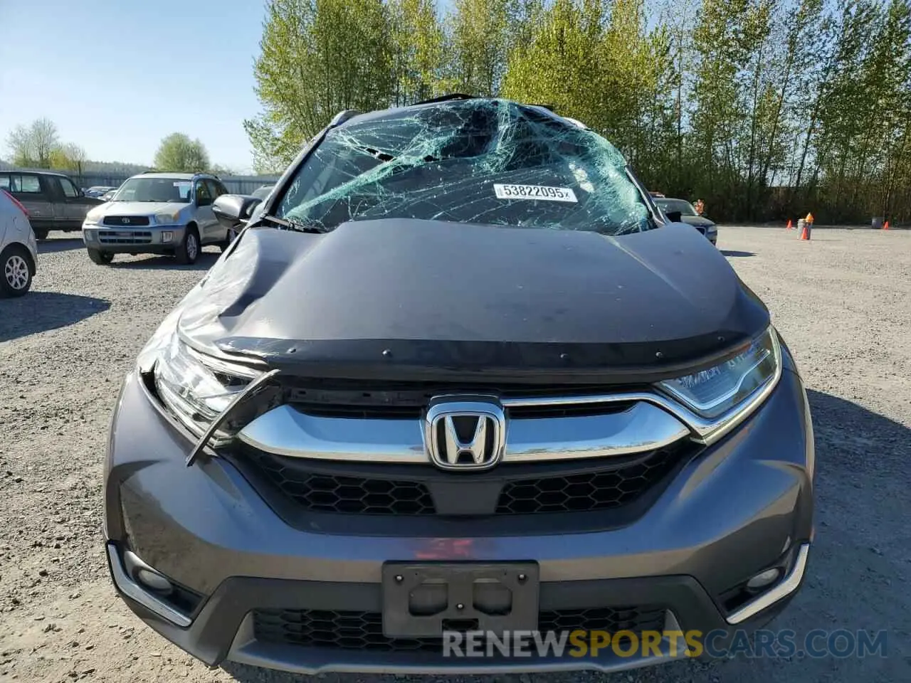 5 Photograph of a damaged car JHLRW2H95KX022822 HONDA CRV 2019