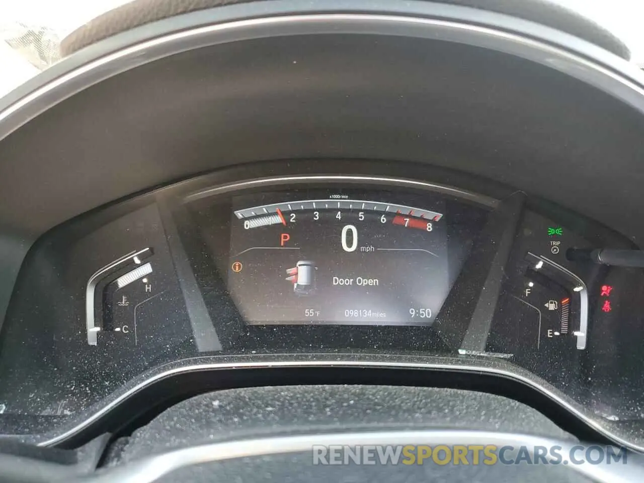 9 Photograph of a damaged car JHLRW2H95KX022822 HONDA CRV 2019