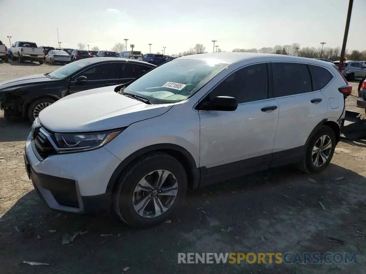 1 Photograph of a damaged car 2HKRW1H25LH402430 HONDA CRV 2020