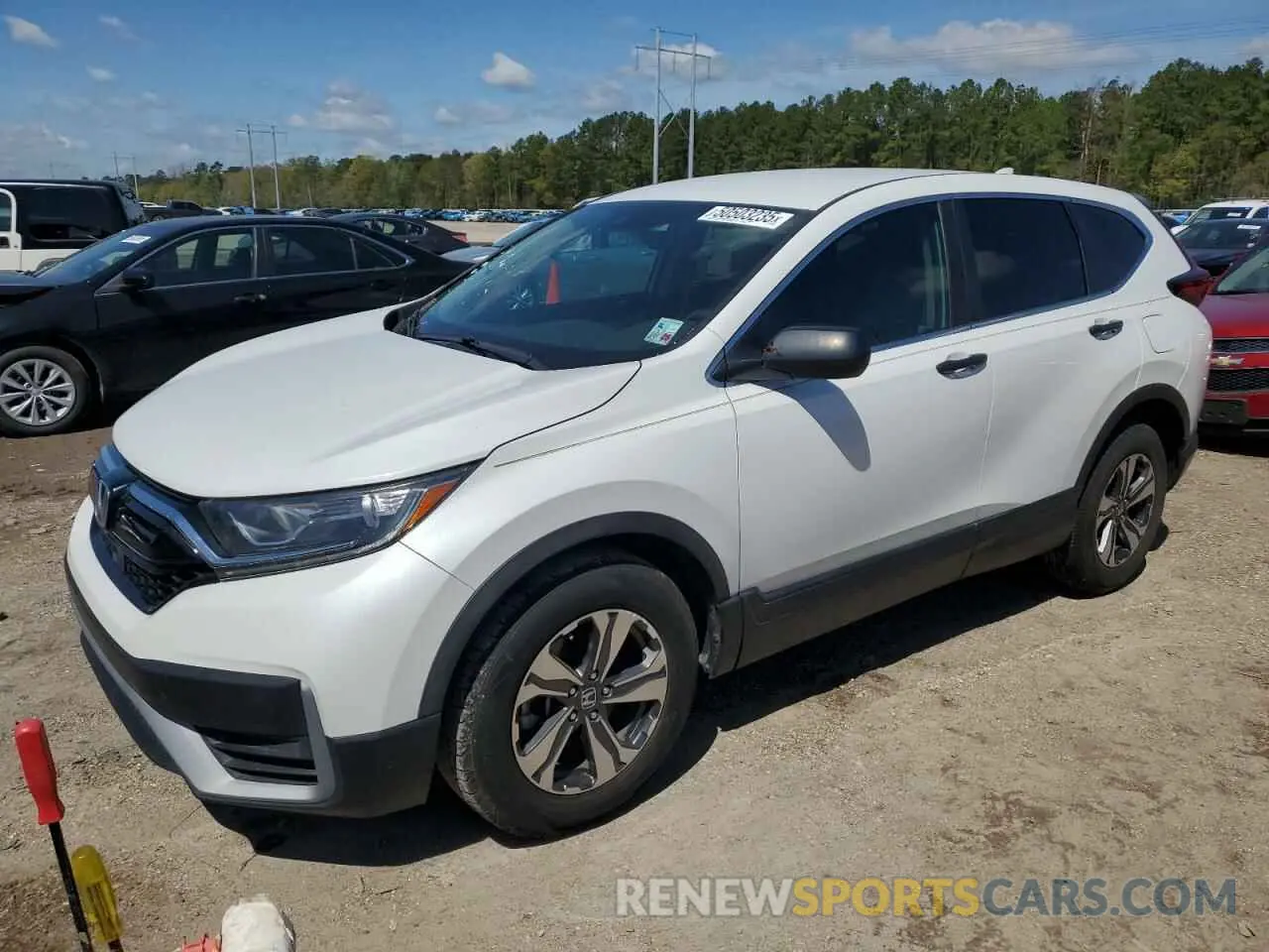 1 Photograph of a damaged car 2HKRW1H27LH414790 HONDA CRV 2020