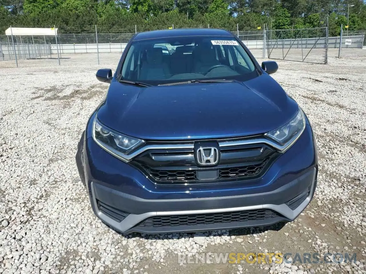 5 Photograph of a damaged car 2HKRW1H28LH415785 HONDA CRV 2020