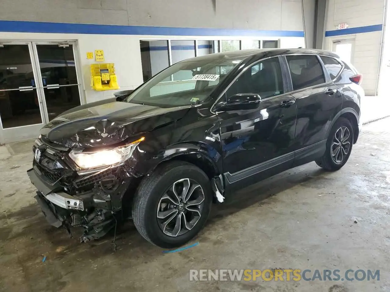 1 Photograph of a damaged car 2HKRW1H51LH401589 HONDA CRV 2020