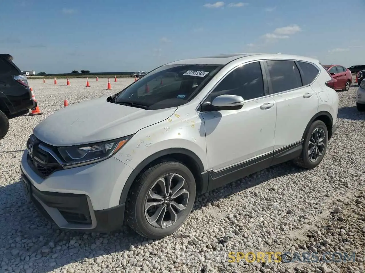 1 Photograph of a damaged car 2HKRW1H52LH427635 HONDA CRV 2020