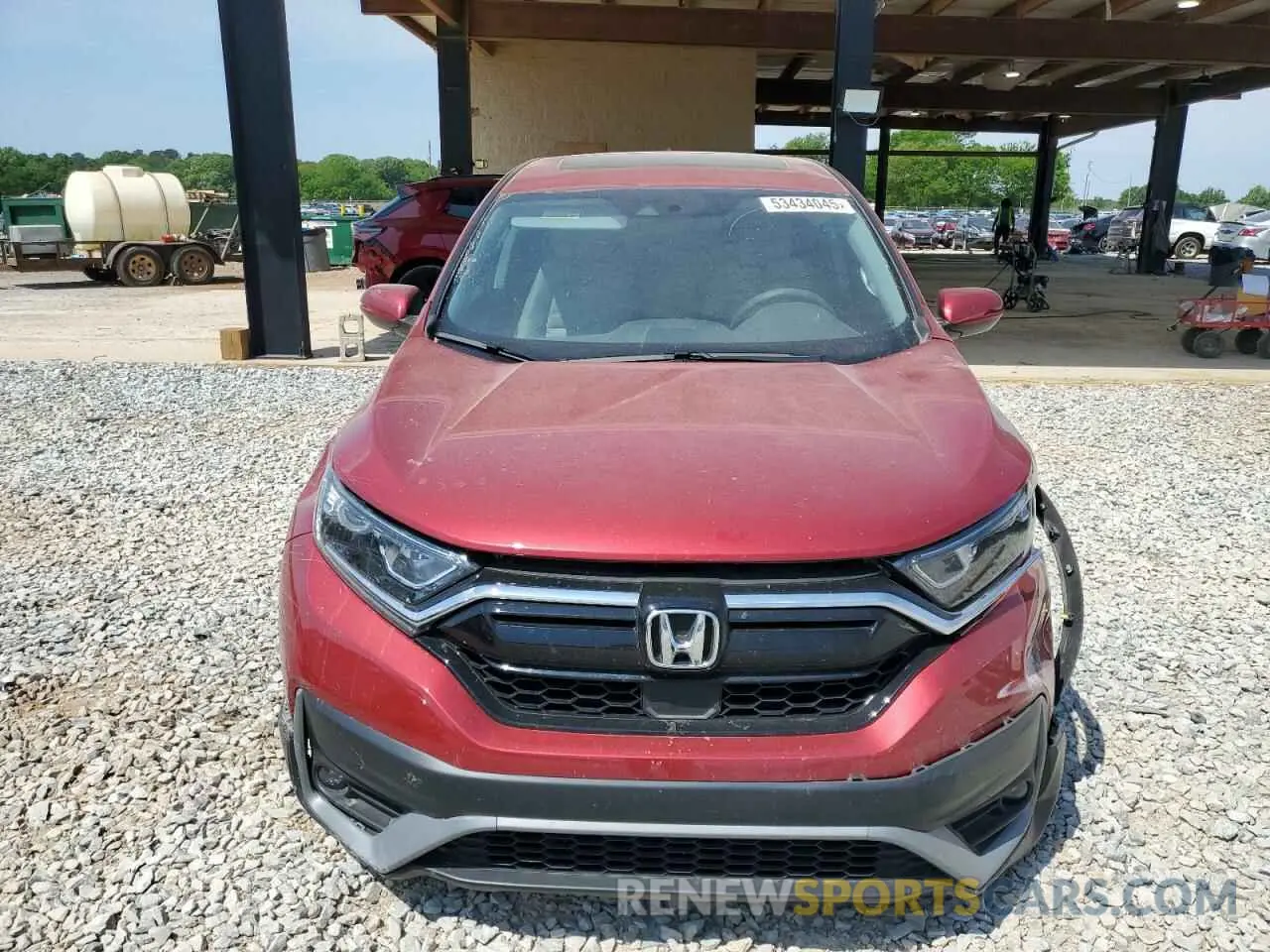 5 Photograph of a damaged car 2HKRW1H59LH414722 HONDA CRV 2020