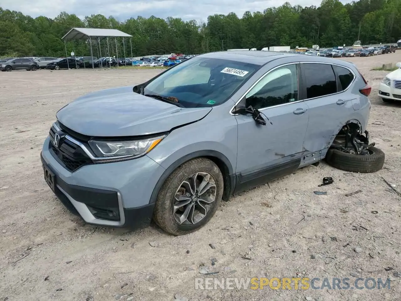 1 Photograph of a damaged car 2HKRW1H85LH404697 HONDA CRV 2020