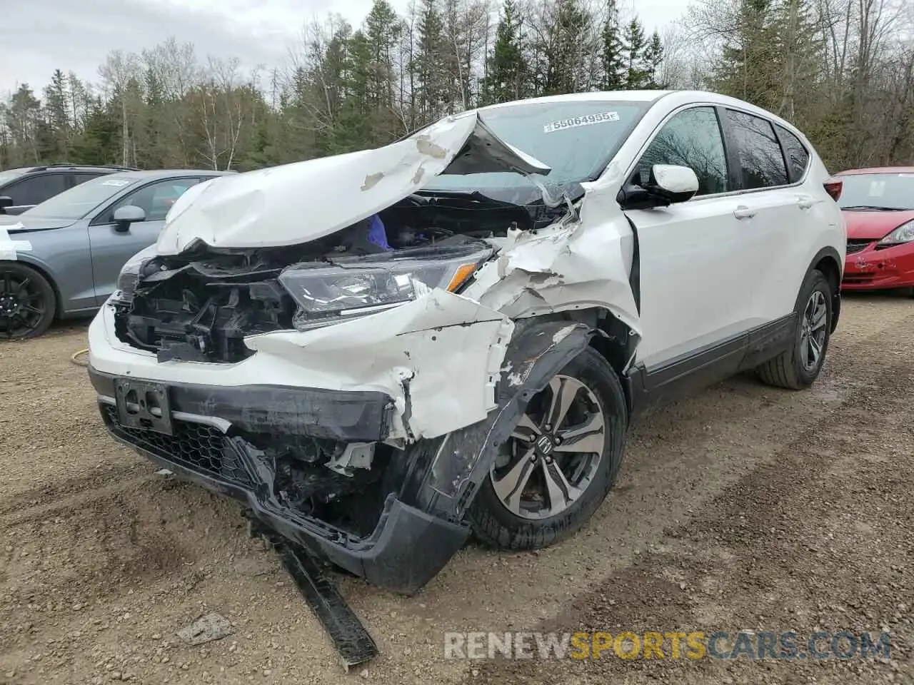1 Photograph of a damaged car 2HKRW2H23LH219145 HONDA CRV 2020